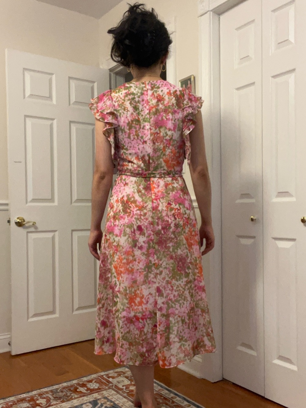 DKNY floral faux wrap dress - Picture 4 of 8